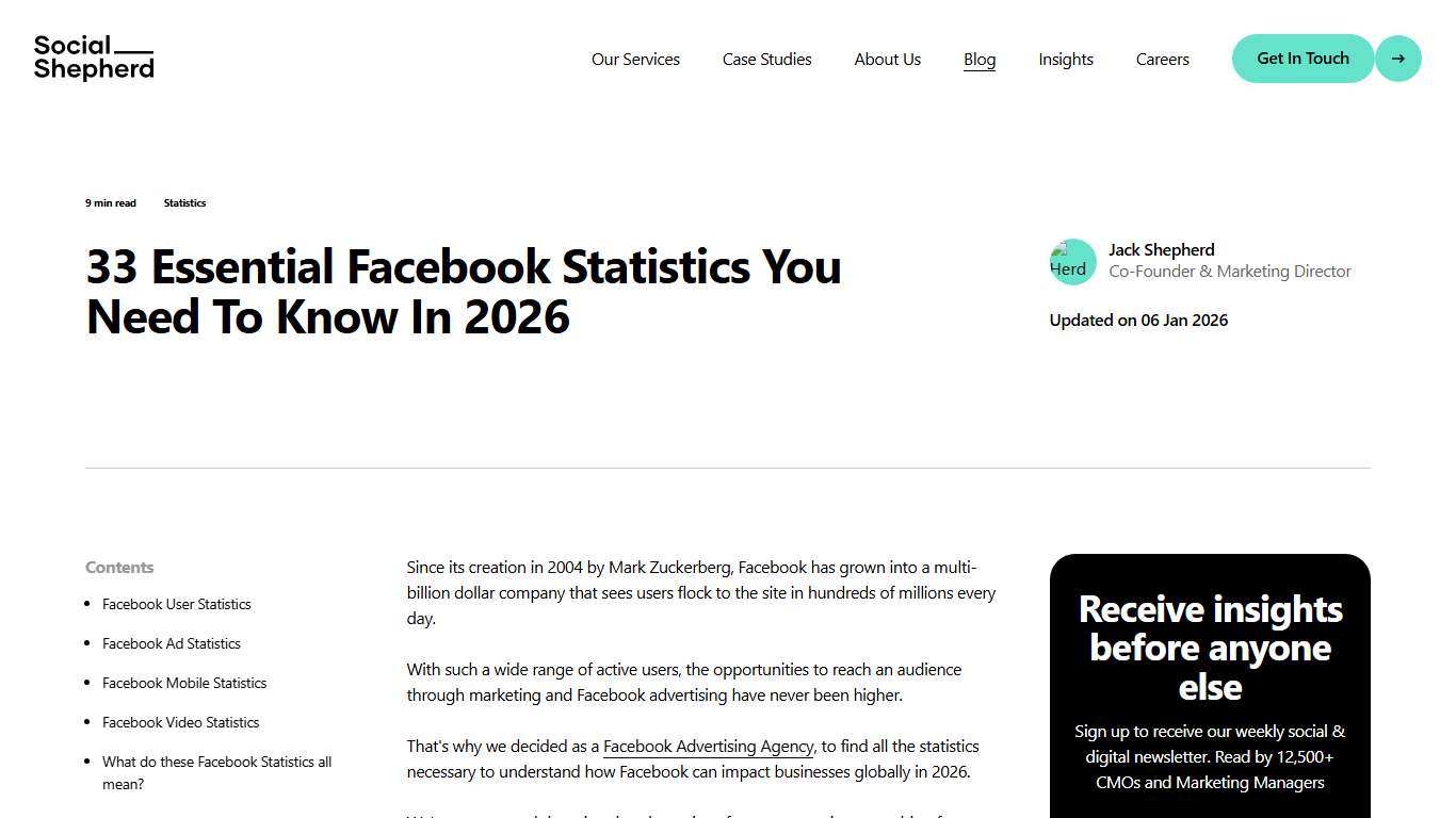 33 Essential Facebook Statistics You Need To Know In 2026